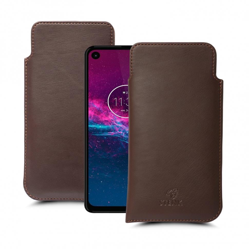 Футляр Stenk Elegance для Motorola One Action Коричневый (64571) Футляр Stenk Elegance для Motorola One Action Коричневый (64571)