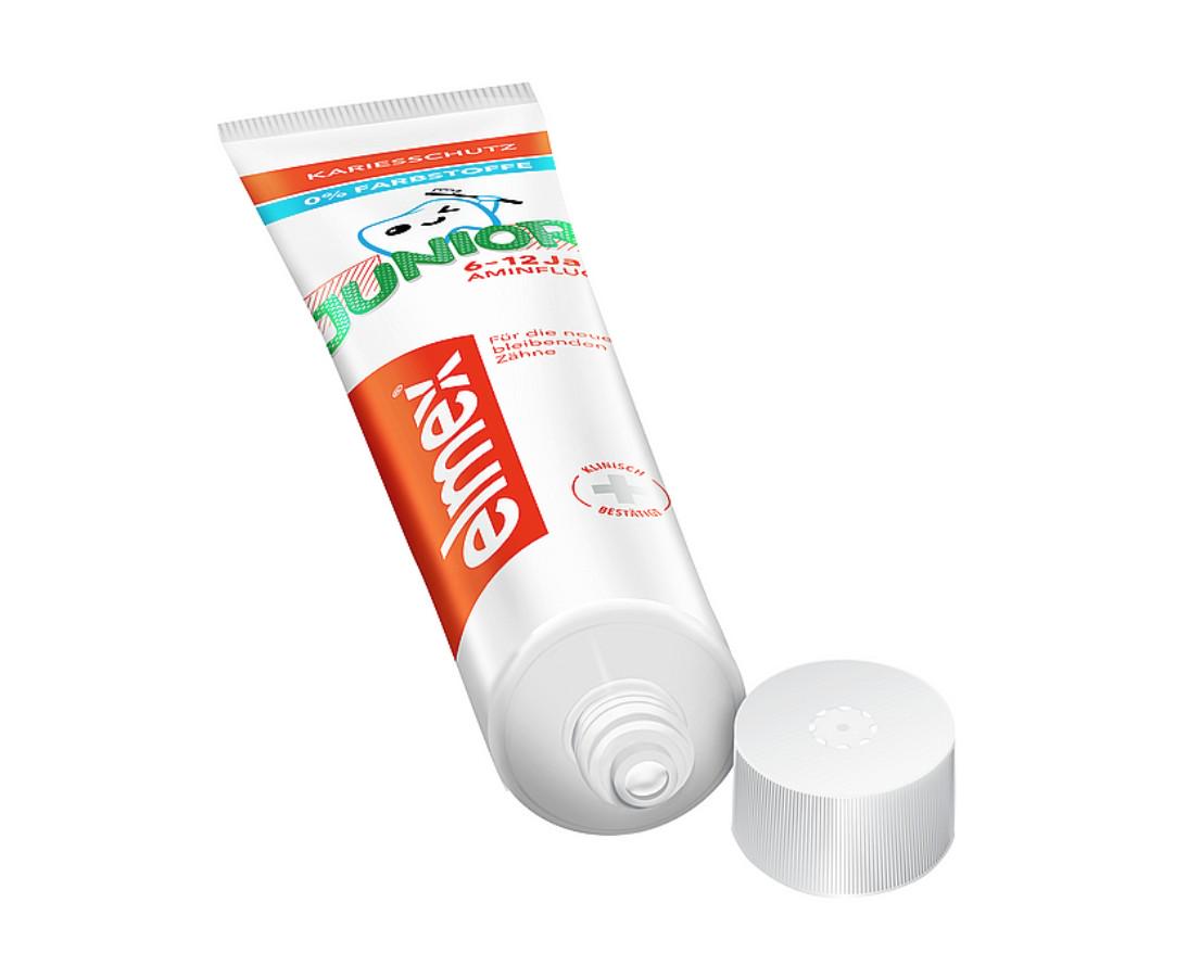 Зубная паста детская Elmex юниор от 6 до 12 лет 75 мл 75 мл (53345022) - фото 3 Зубная паста детская Elmex юниор от 6 до 12 лет 75 мл 75 мл (53345022) - фото 3