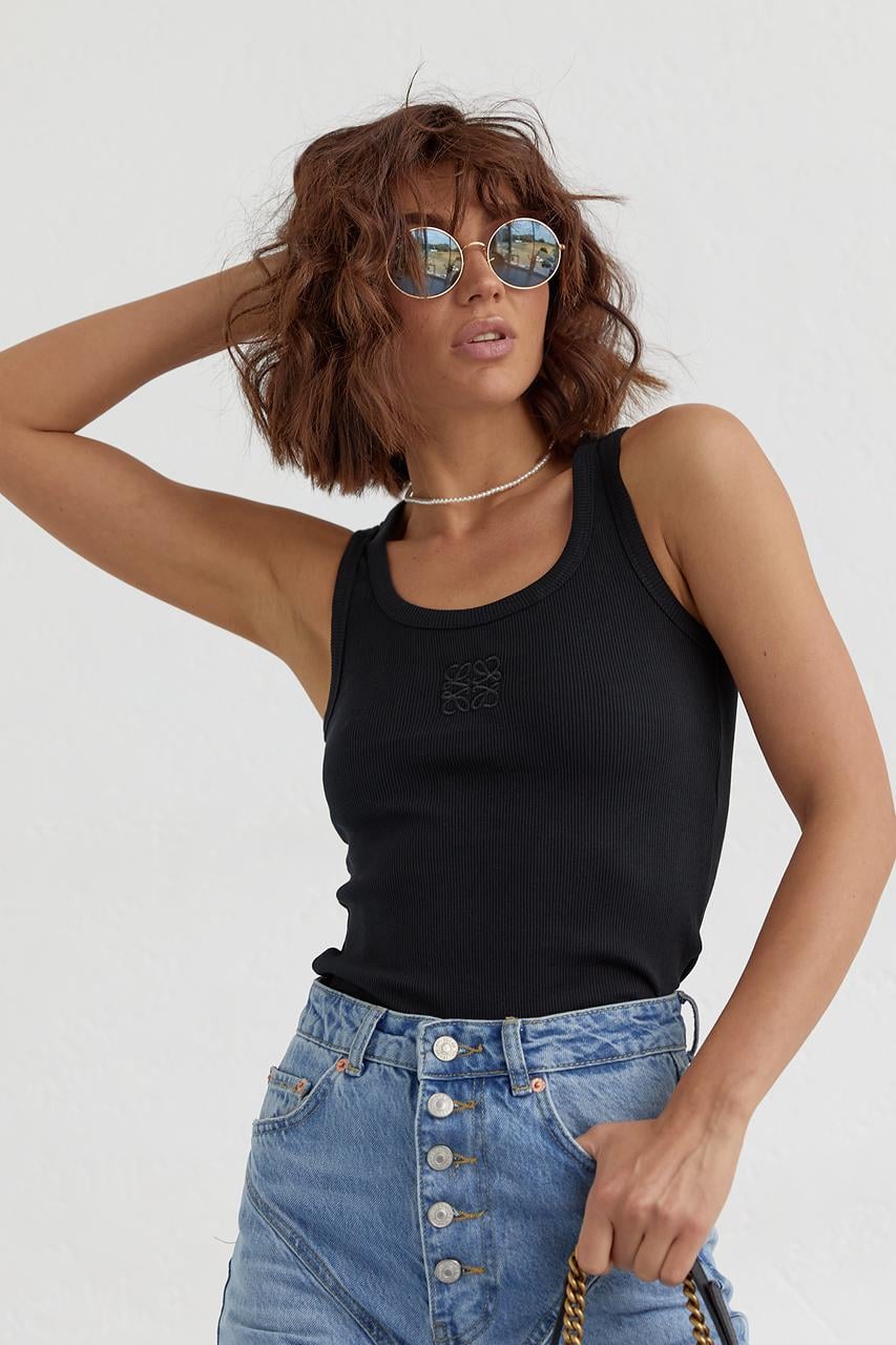 Майка женская трикотажная M Черный (11179427) Майка женская трикотажная M Черный (11179427)