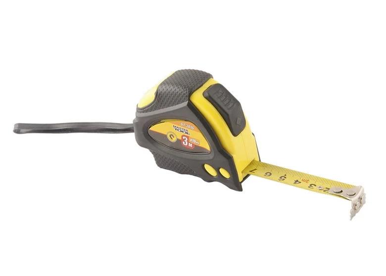 Рулетка з магнітами MasterTool 2 фіксатора 3 м 16 мм (61-3016)