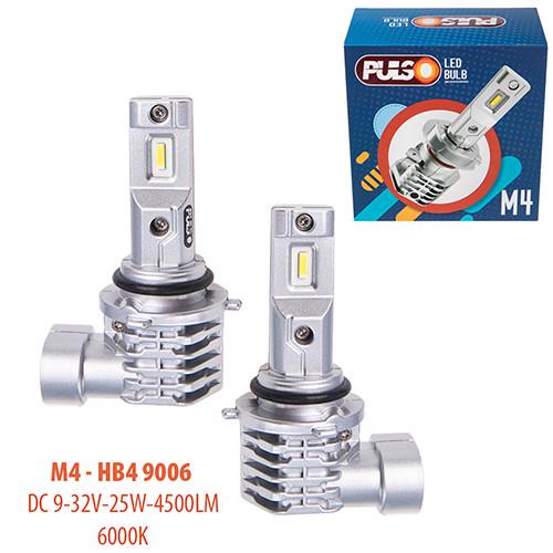 Лампи світлодіодні PULSO LED M4 HB4 9006 9-32 V 6000 K - фото 3