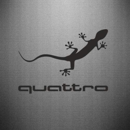 Наклейка Quattro 15x10,8 см Черный (21559319) Наклейка Quattro 15x10,8 см Черный (21559319)