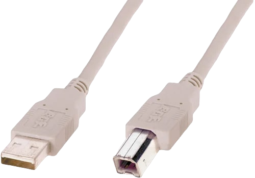 Кабель Digitus USB 2.0 AM/BM 1,8 м Бежевый (ERC-AK-300102-018-E)