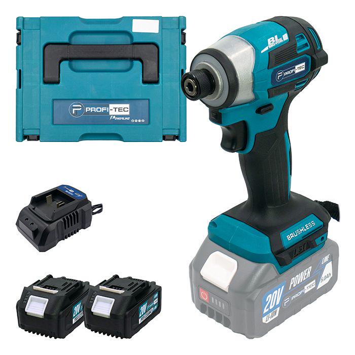 Вертолет импульсный аккумуляторный PROFI-TEC PID1820BL 20V 2хPT2040EP 4,0 Аг (007047)