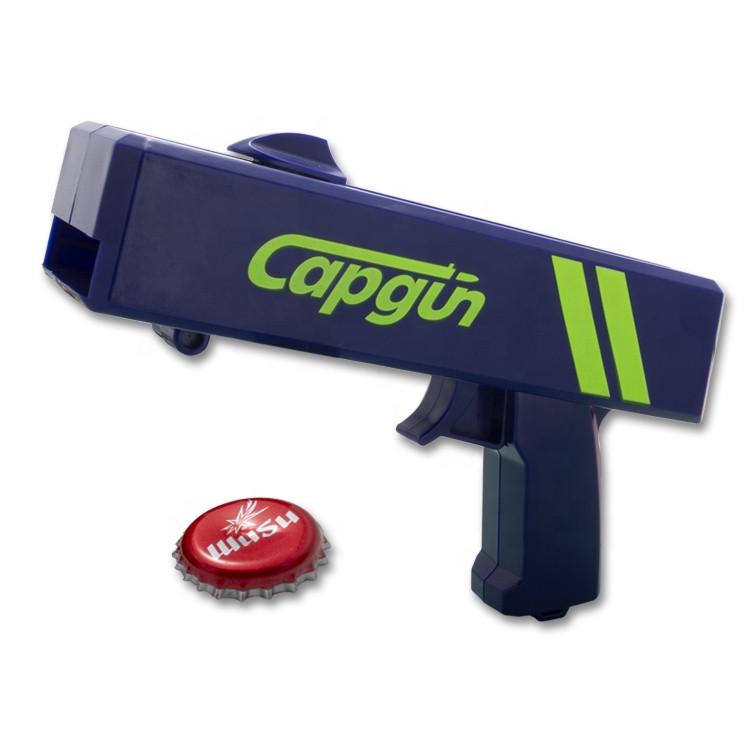 Открывалка для бутылок SUNROZ Cap Gun Пистолет Синий (SUN7739_1)