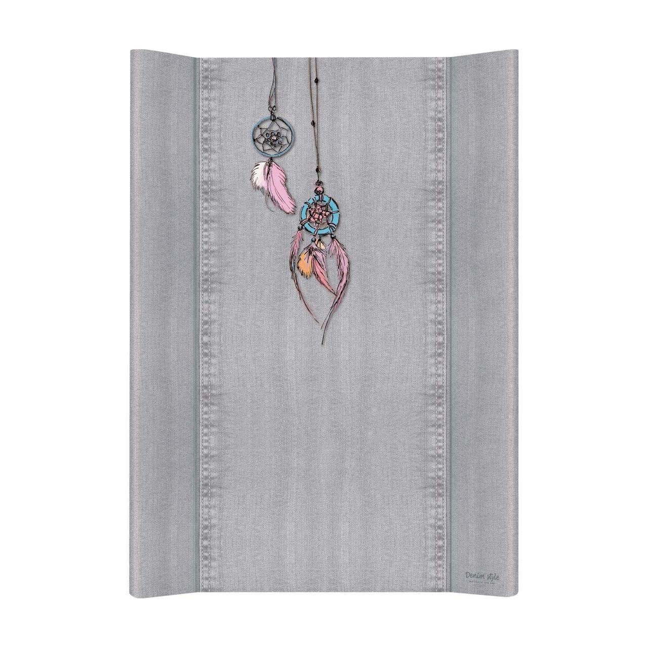 Пеленальна дошка дитяча на комод Ceba baby Denim Style Dream Catcher 50x70 см Сірий - фото 1