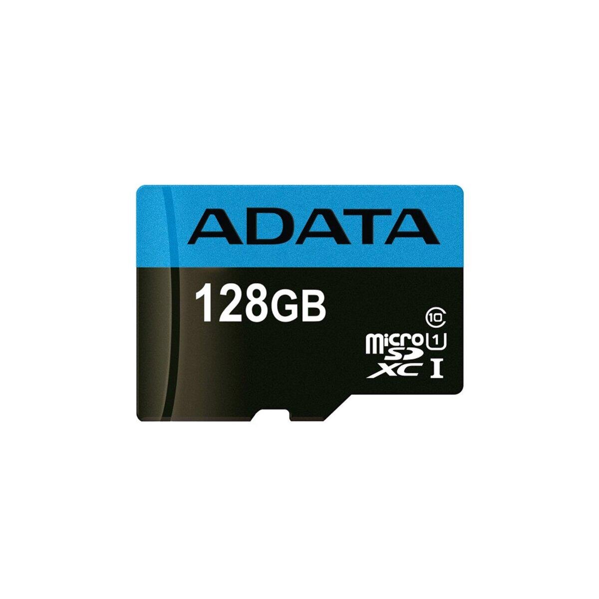 Карта пам'яті microSDXC ADATA Premier 128 Gb Class 10 А1 R-100 Mb/s SD-адаптер (USDX128GUICL10A1-RA1) - фото 1