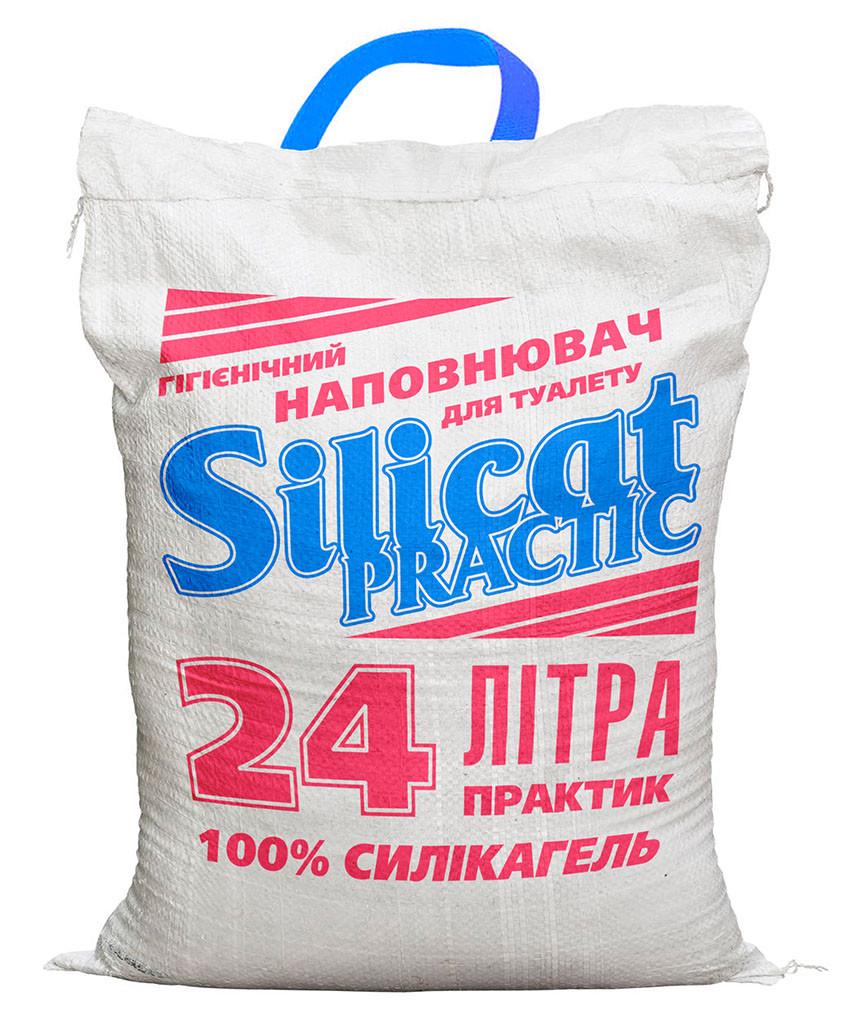 Наповнювач для котячого туалету Silicat Practic силікагелевий 24,0 л