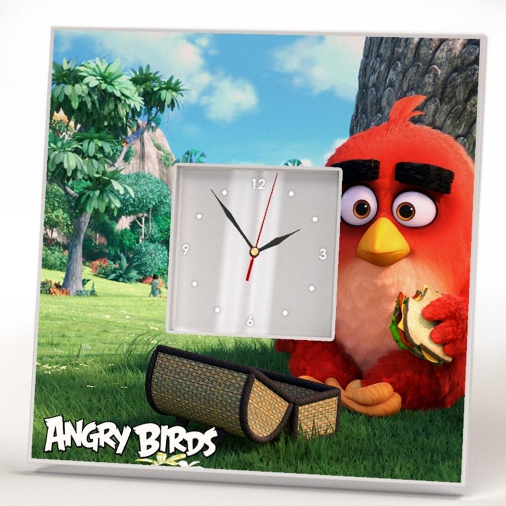 Часы Герои мультфильма "Angry Birds" 260x260 мм (C00776)