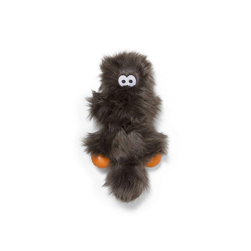Игрушка-пищалка для собак Sanders Pewter Fur пушистая 28 см Серебряно-коричневый