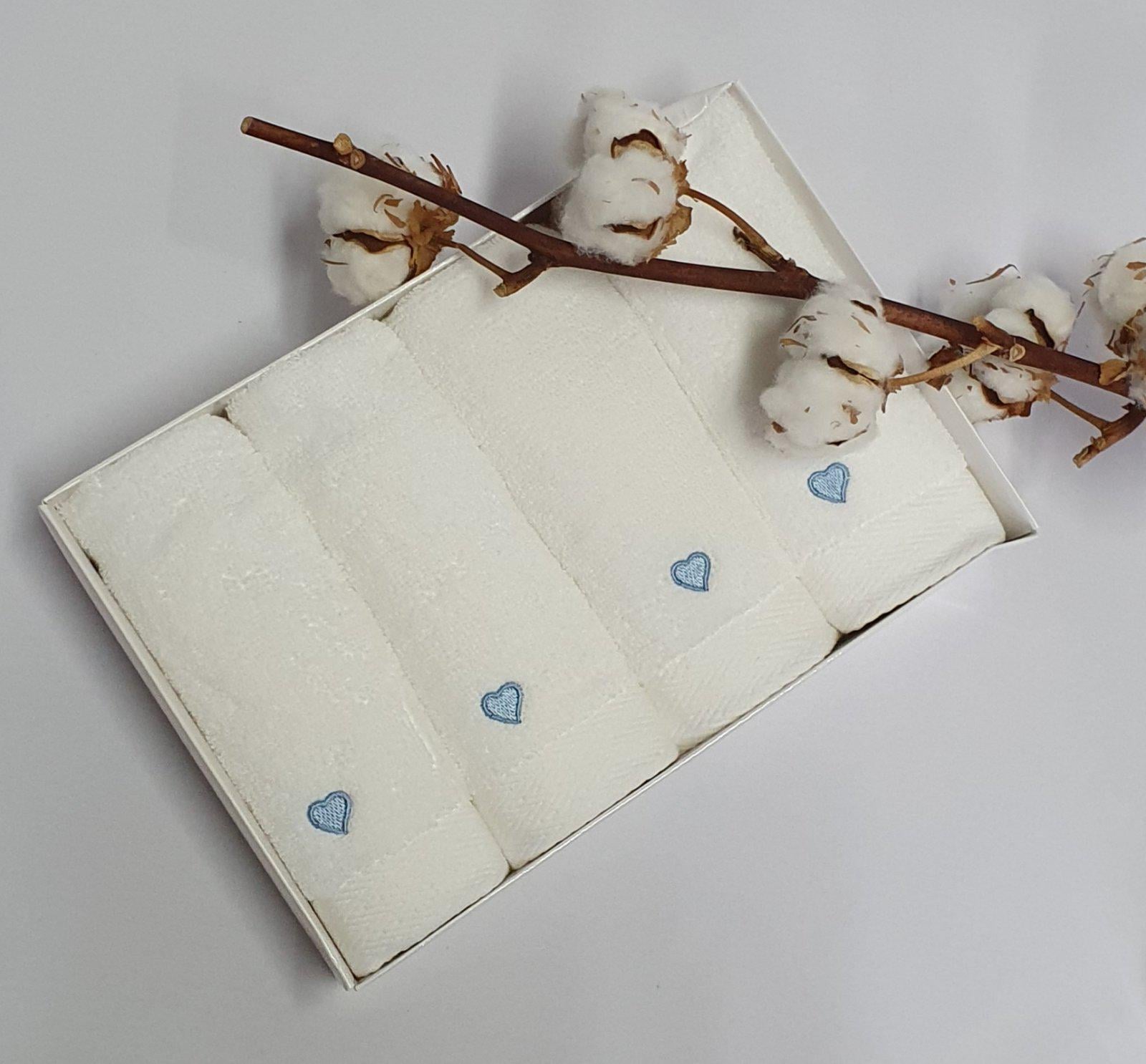 Полотенца Maison D'or 4 шт. Micro Love Set Blue (CN2802)
