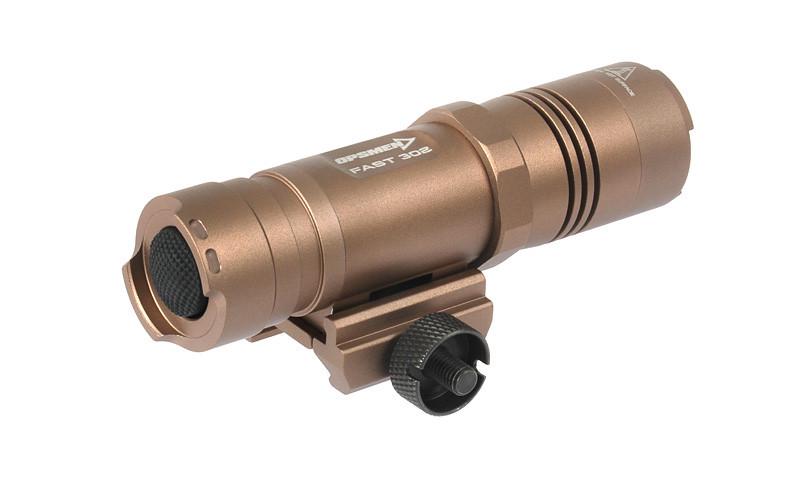 Ліхтар Fast 302r на планку пікатінні Коричневий - фото 6 Ліхтар Fast 302r на планку пікатінні Коричневий - фото 6