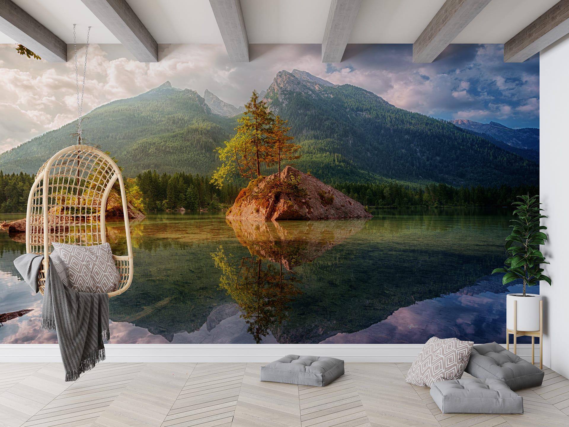 Фотошпалери флізелінові Styleo Print-walls Дзеркальне озеро 0199 300х250 см (Pw-0199/2)