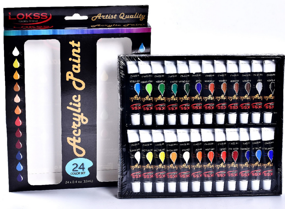Набір акрилових фарб AcryLic Paint 24 кольори по 12 мл - фото 6