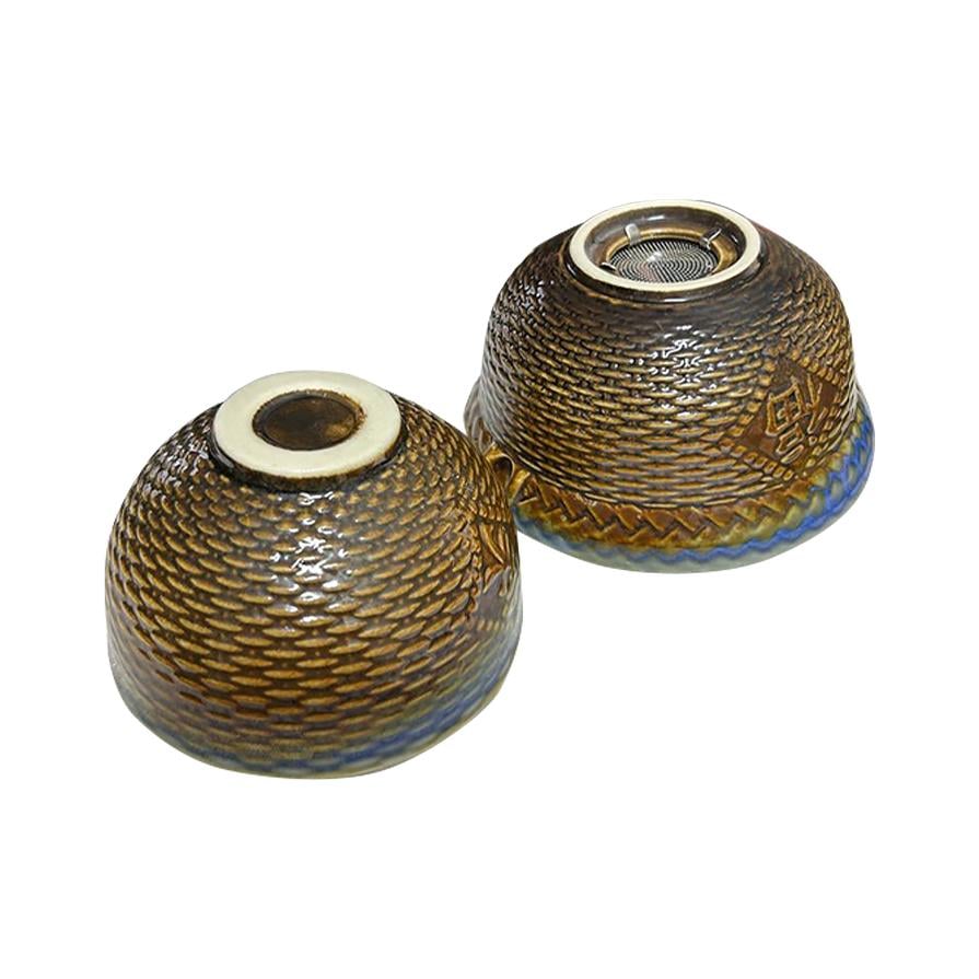 Дорожный набор для чайной церемонии керамический Dragon Blue - фото 3 Дорожный набор для чайной церемонии керамический Dragon Blue - фото 3