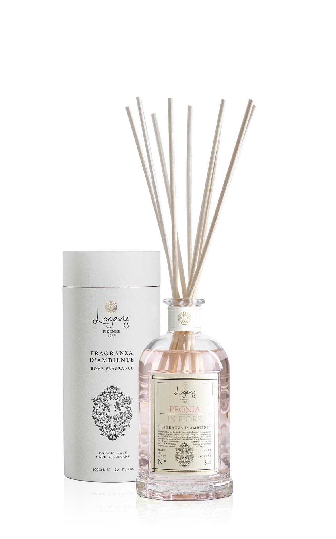 Аромадифузор Logevy Firenze Peonia in Fiore Квітка Піона 100 мл (LOG0201) - фото 4 Аромадифузор Logevy Firenze Peonia in Fiore Квітка Піона 100 мл (LOG0201) - фото 4