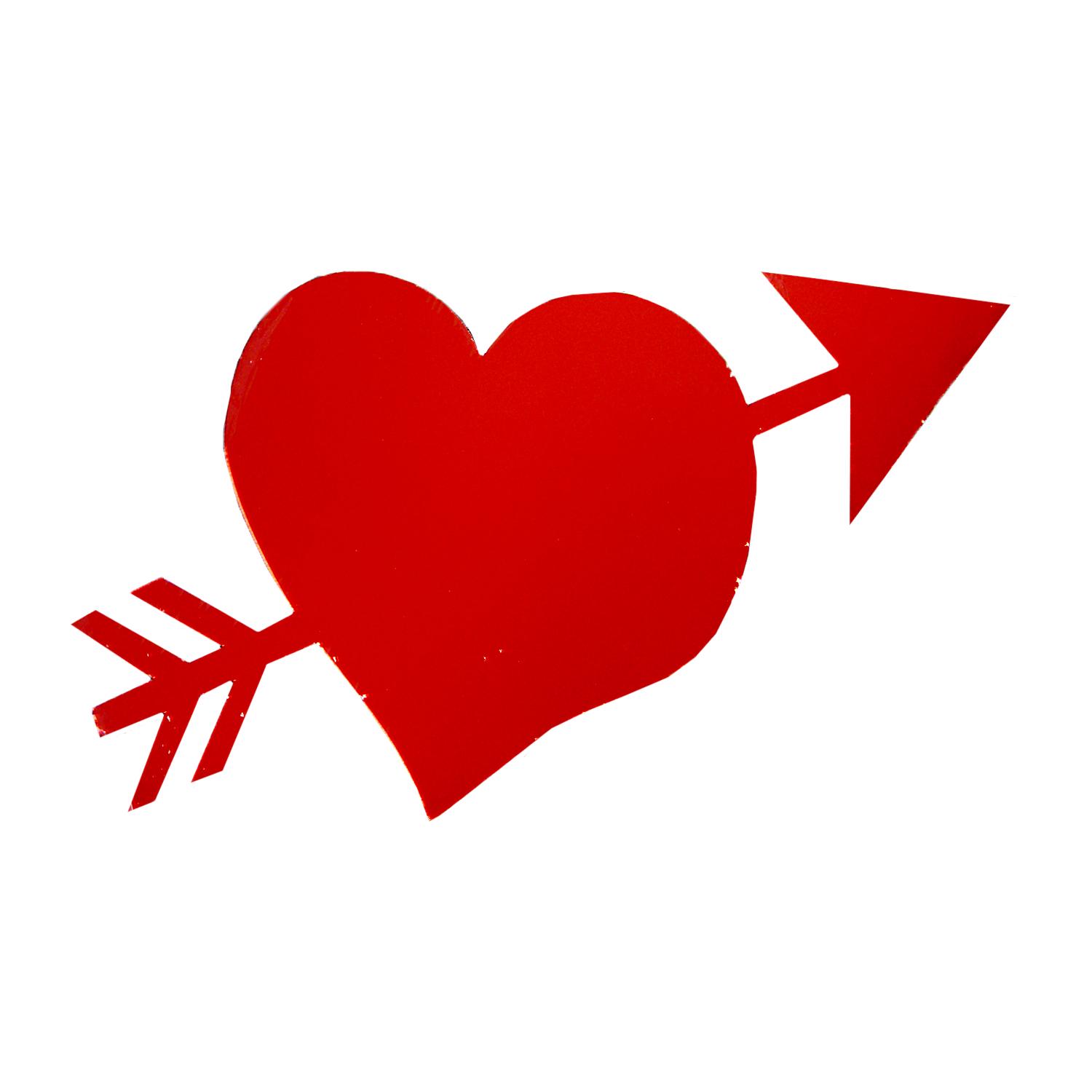 Наклейка Seta Décor Серце зі стрілою (11-83)