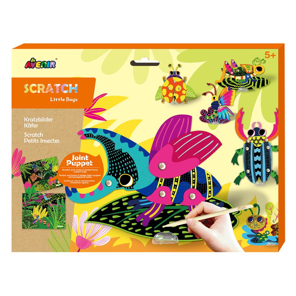 Набір для творчості скретч-арт Avenir Маленькі букашки
