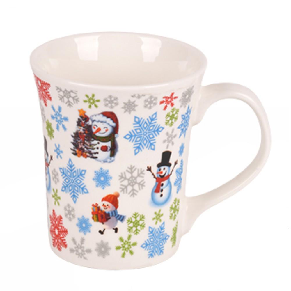 Чашка новогодняя Snowman R35758 360 мл Белый (30492064)