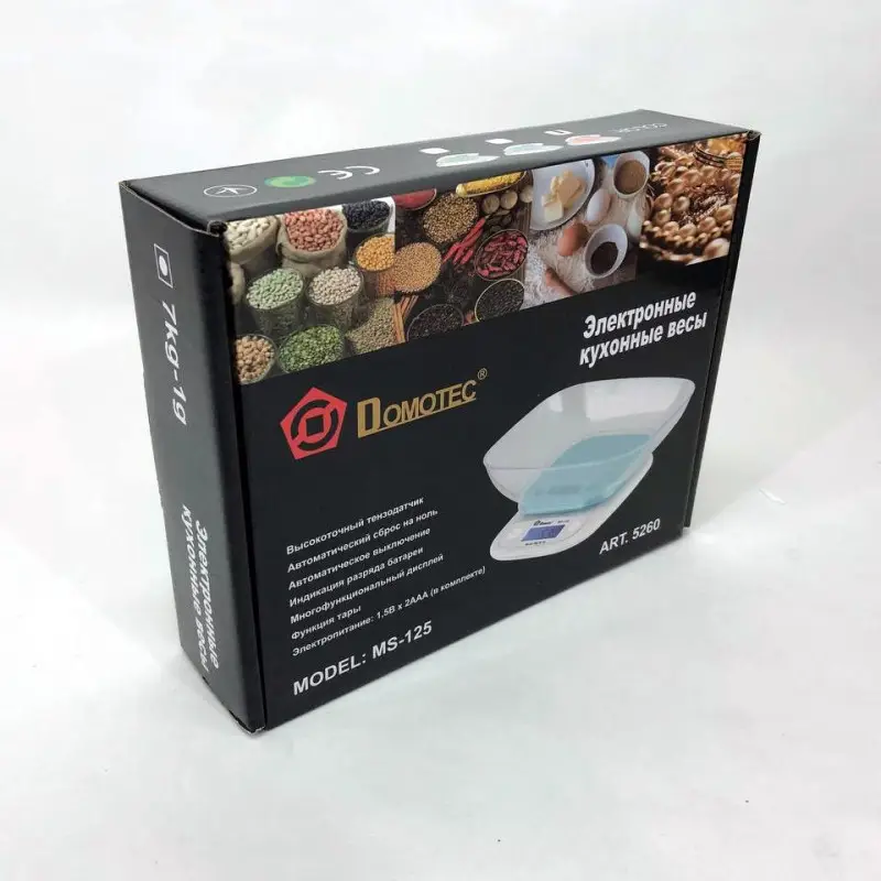 Ваги кухонні DOMOTEC MS-125 (27363153) - фото 3 Ваги кухонні DOMOTEC MS-125 (27363153) - фото 3