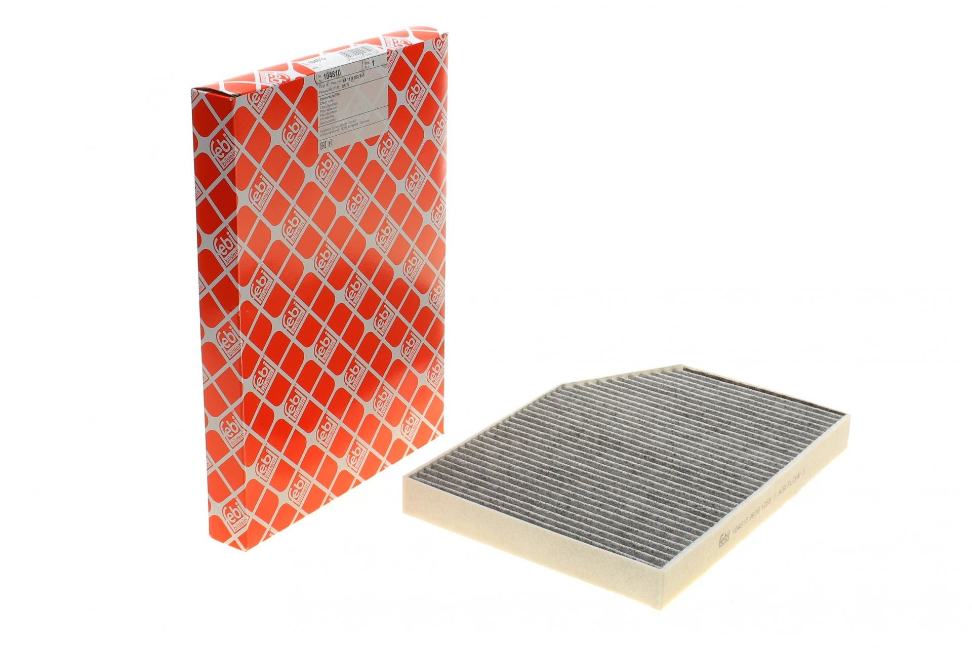 Фильтр салона FEBI BILSTEIN для BMW 3 G20/G20/X3 G01/F97/X4 G02/F98 17- угольный (104810)