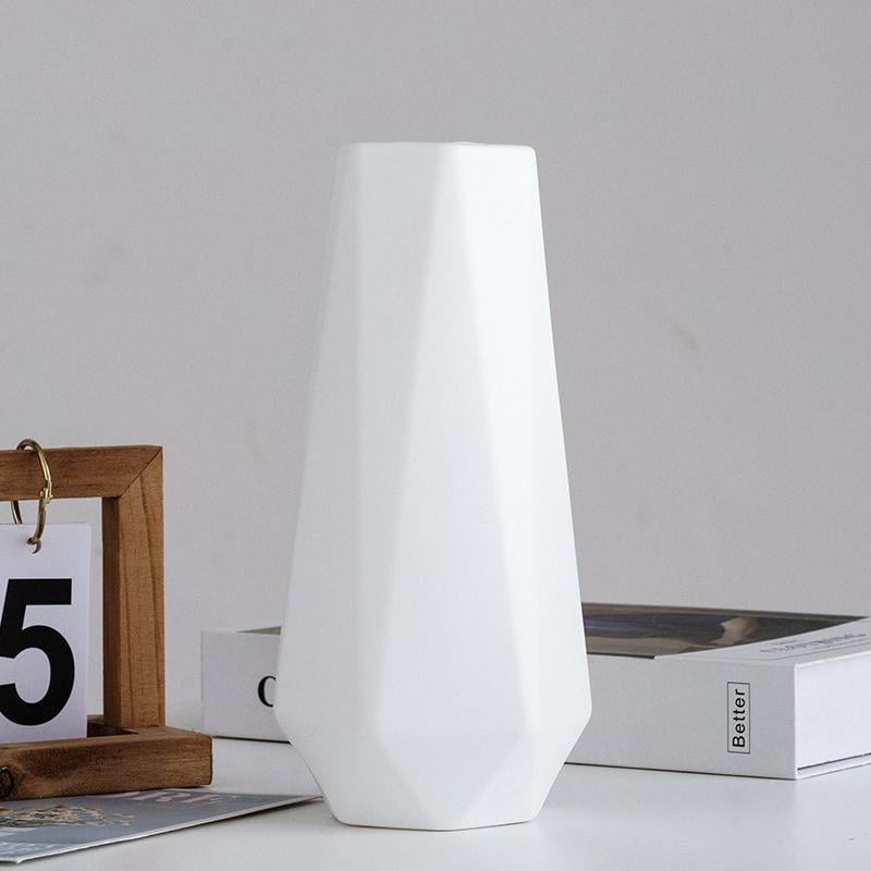 Ваза для квітів 14310 23х5 см Білий (4758821)