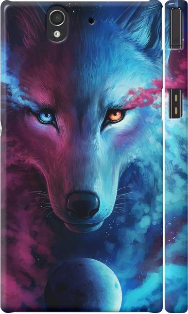 Чехол на Sony Xperia Z C6602 Арт-волк (3999c-40-42517)