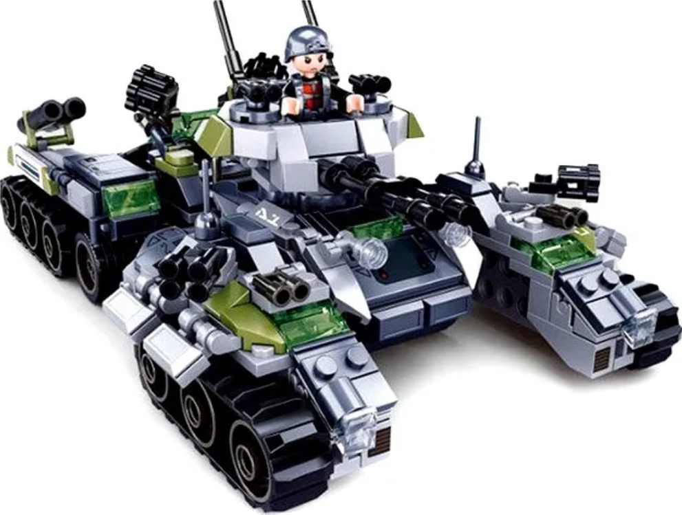 Конструктор Sluban Военная техника 4в1 494 дет.
