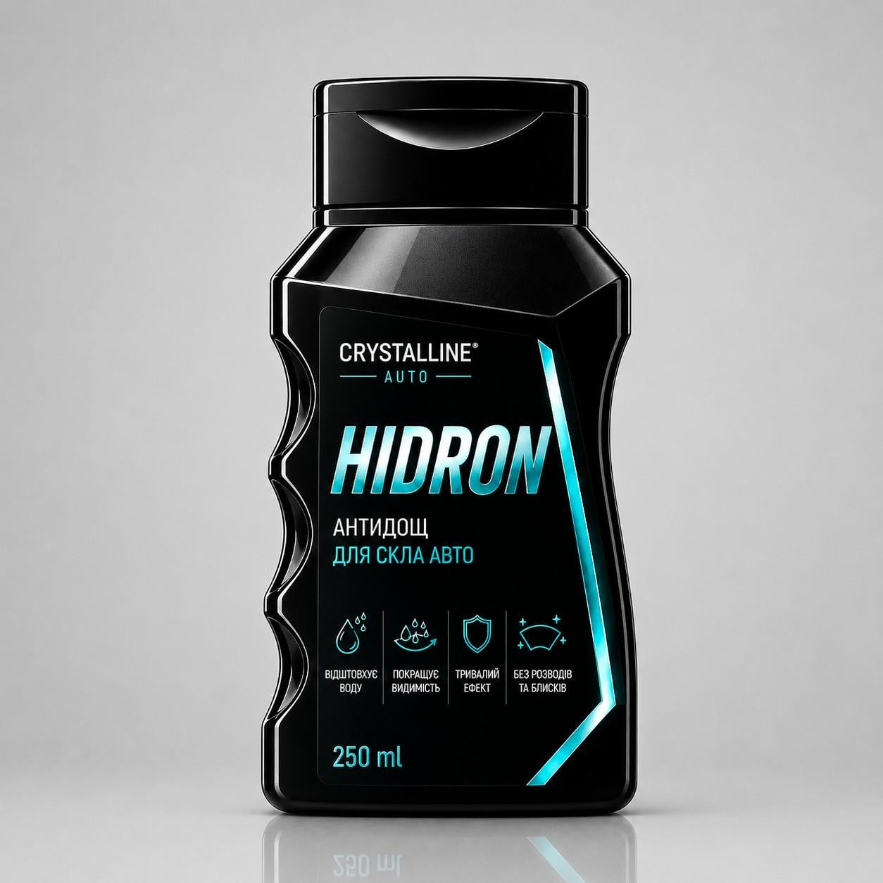 Антидождь для лобового стекла авто HIDRON водоотталкивающее гидрофобное покрытие 250 мл