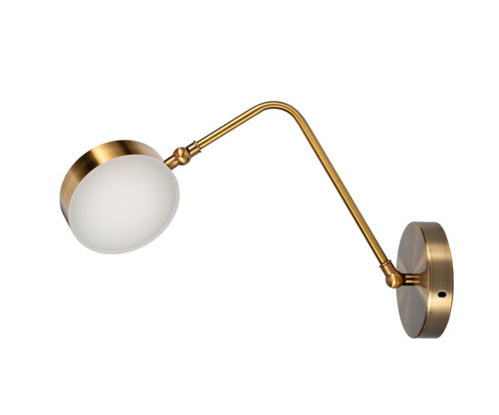 Настенный светильник Jamina 4000К с выключателем и вилкой Gold (WL-0002121 M/GOLD 4000К в/в)