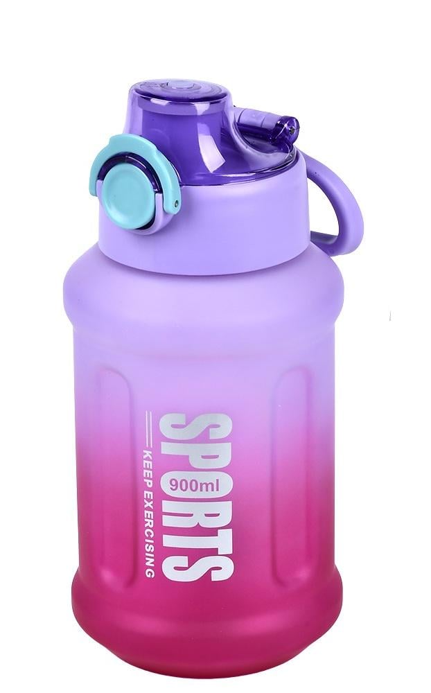 Пляшка-поїлка Sport 900 мл пластикова для води та спорту Purple/Pink (31090)