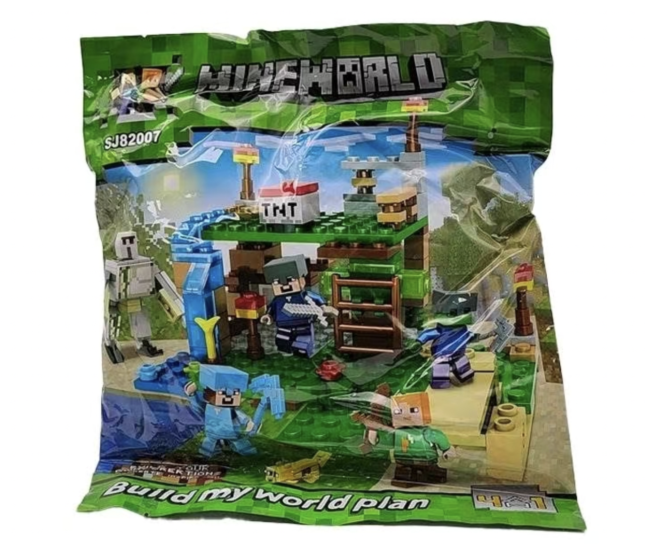 Конструктор My World Битва біля водоспаду 231 деталей (SJ82007)