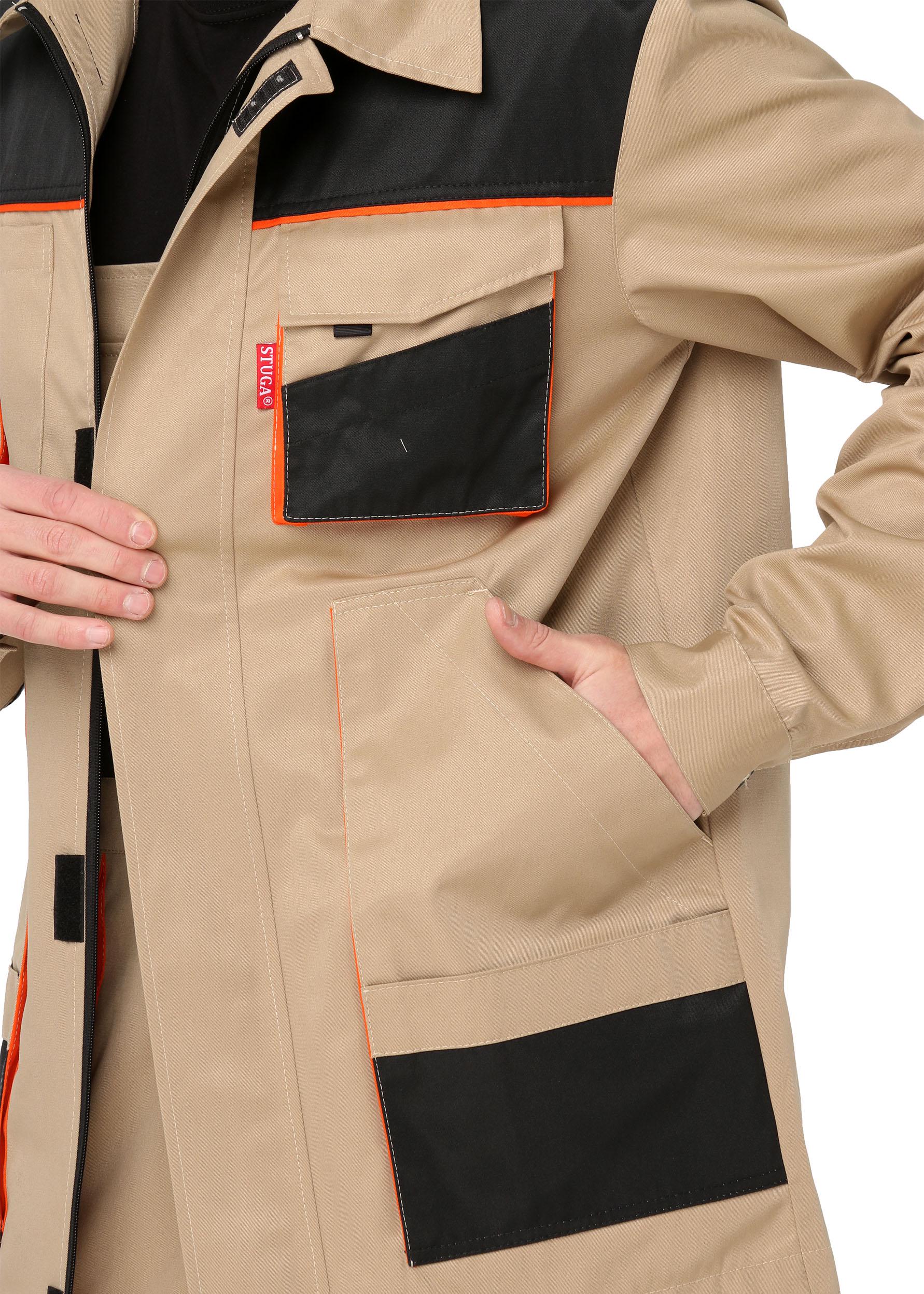 Куртка рабочая Тритон 161265 р. 48-50 5-6 Песочный (16126505) - фото 5