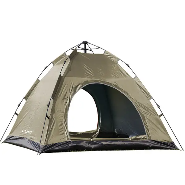 Палатка туристическая двухместная 200х200х140 см Армейский зеленый (LU-019GR)
