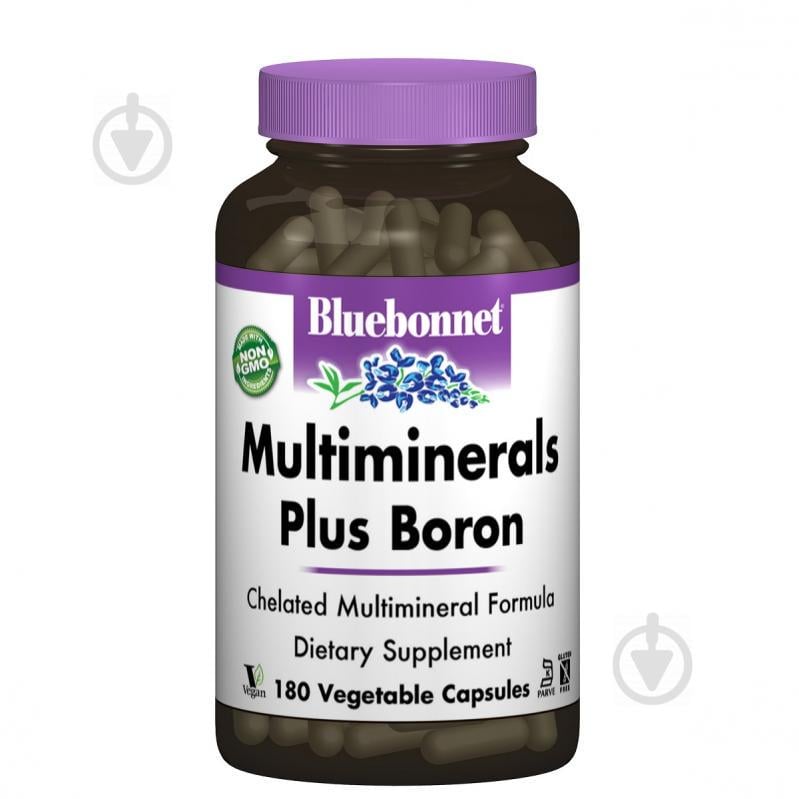 Мультиминералы + Бор с Железом Bluebonnet Nutrition 180 гелевых капсул