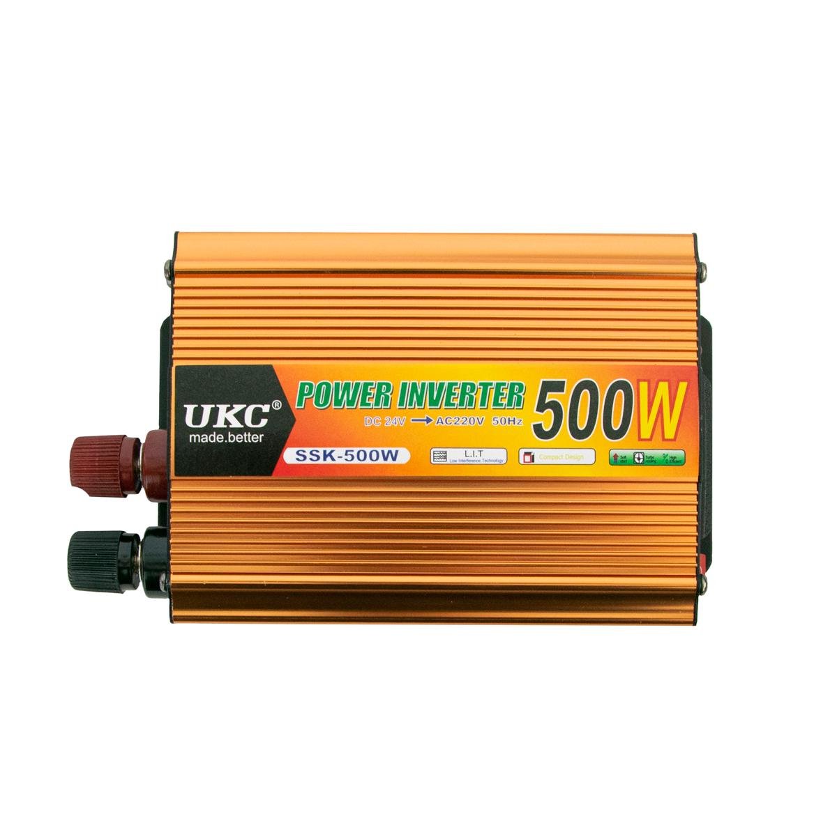 Перетворювач напруги UKC Power Inverter SSK 500 W 24 V/220 V (1009410-Bronze)