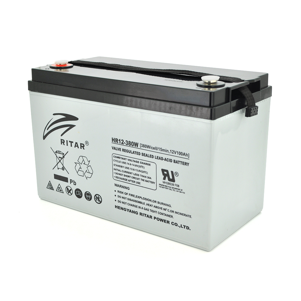 Аккумулятор Ritar HR12380W AGM 12V 100 Ah для телеко мм уникаций ИБП (13811)