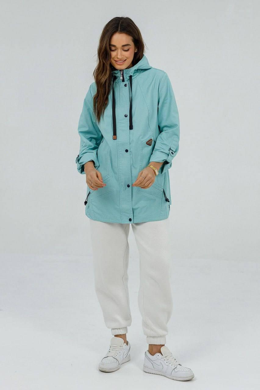 Вітровка жіноча 7XL М'ятний (349/7XL) - фото 2 Вітровка жіноча 7XL М'ятний (349/7XL) - фото 2