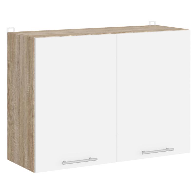 Модуль кухонный Эверест Эко 800 верхний 80х30х58 см Дуб сонома/Белый (24589901)