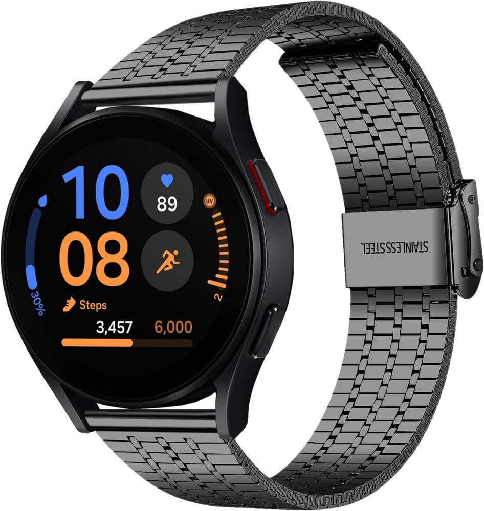 Браслет металлический Counic для Galaxy Watch FE 40 мм Black (39318-2B)