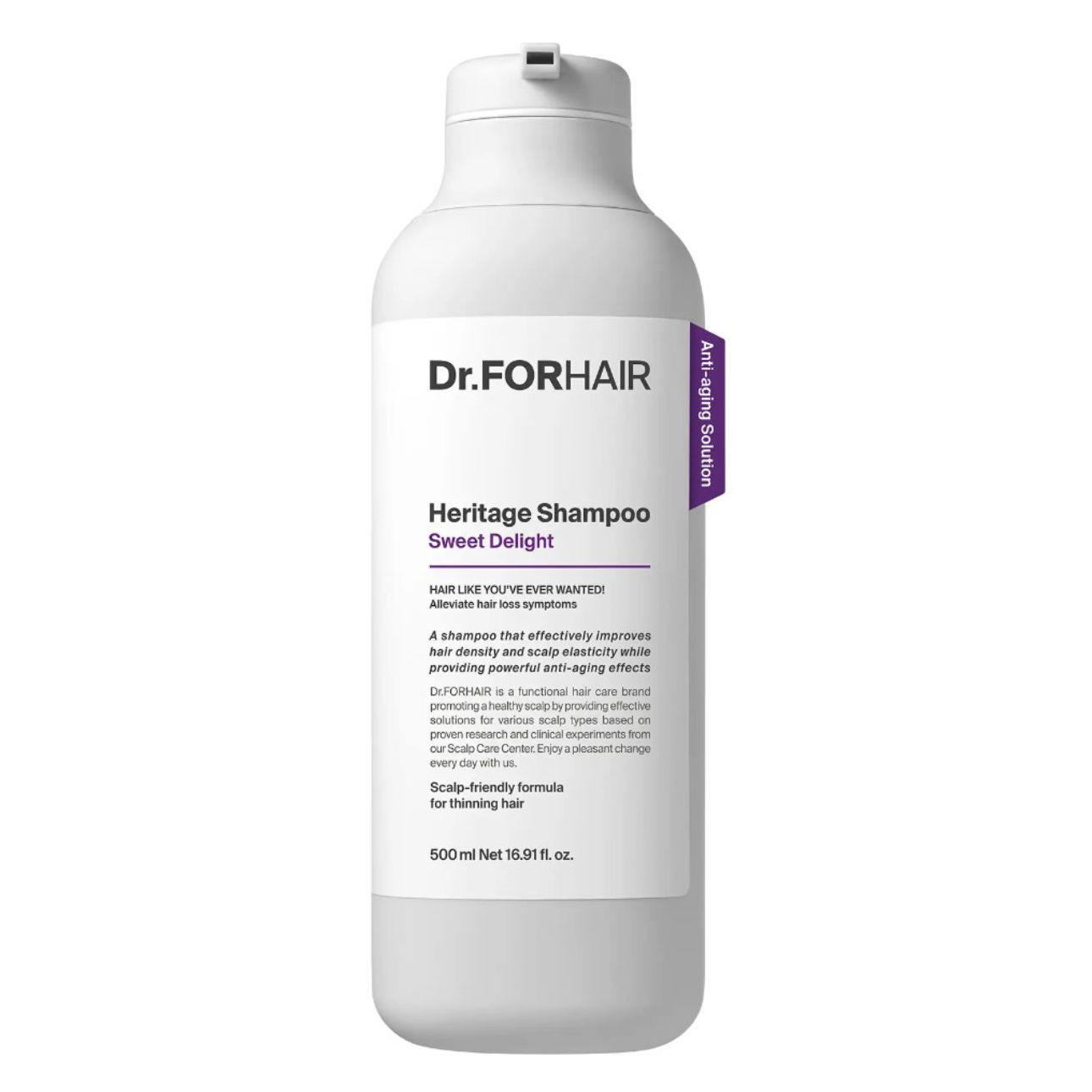 Шампунь антивозрастной Dr.FORHAIR Heritage Shampoo Sweet Delight для ослабленной кожи головы и тонких волос 500 мл (8809669502960) Шампунь антивозрастной Dr.FORHAIR Heritage Shampoo Sweet Delight для ослабленной кожи головы и тонких волос 500 мл (8809669502960)