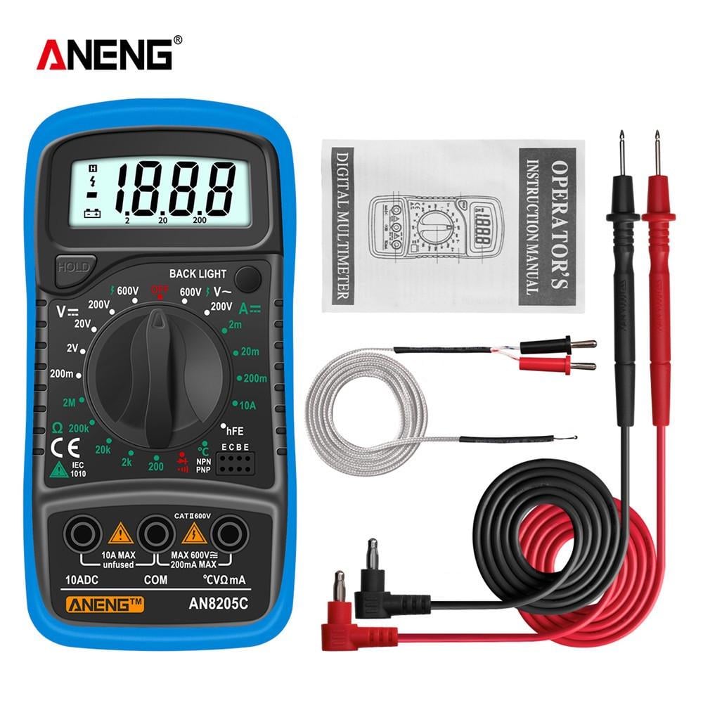 Мультиметр з термопарою ANENG AN8205C батарейка Синій (778481) - фото 10 Мультиметр з термопарою ANENG AN8205C батарейка Синій (778481) - фото 10