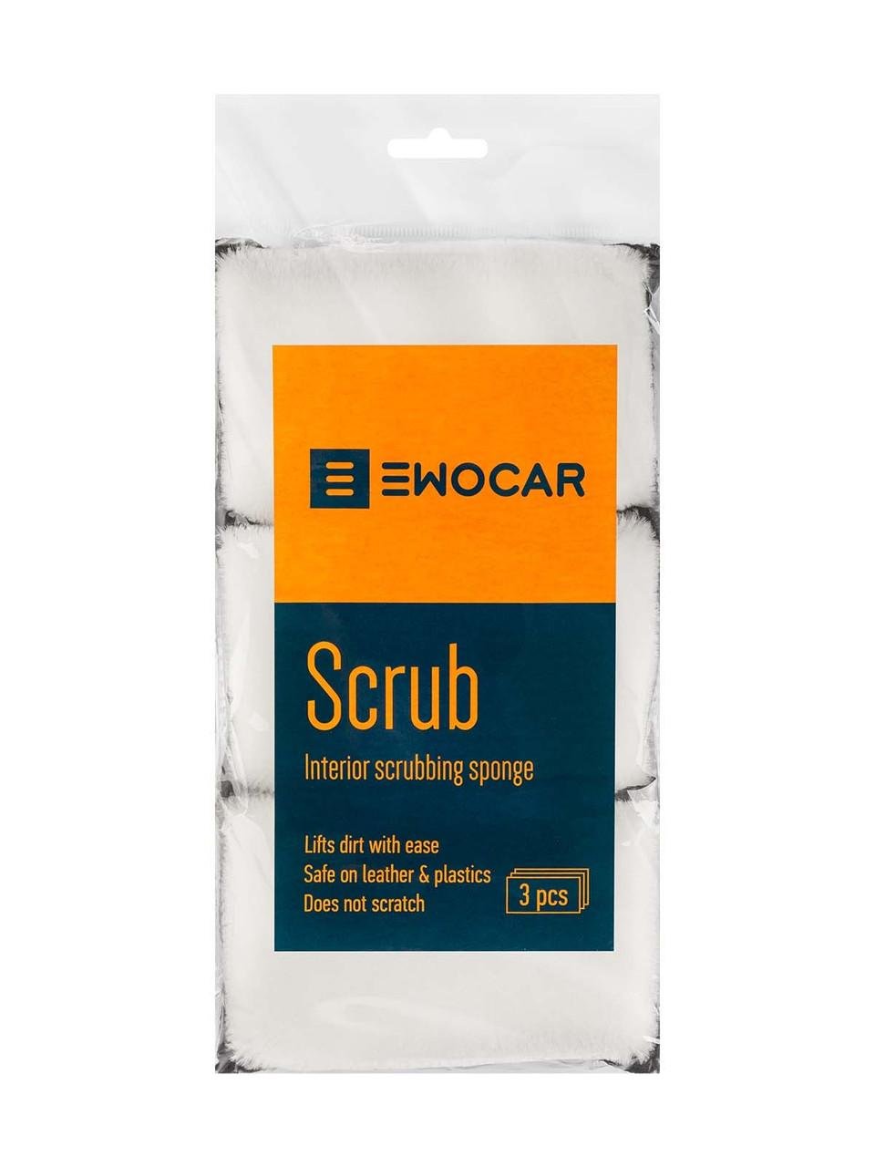 Скраб губка Ewocar Scrub sponge pack of 3 (25107095) Скраб губка Ewocar Scrub sponge pack of 3 (25107095)