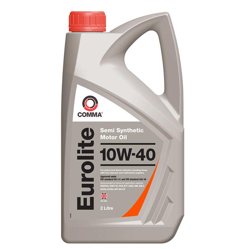 Моторное масло COMMA EUROLITE 10W-40 2 л (EUL2L) - фото 1 Моторное масло COMMA EUROLITE 10W-40 2 л (EUL2L) - фото 1