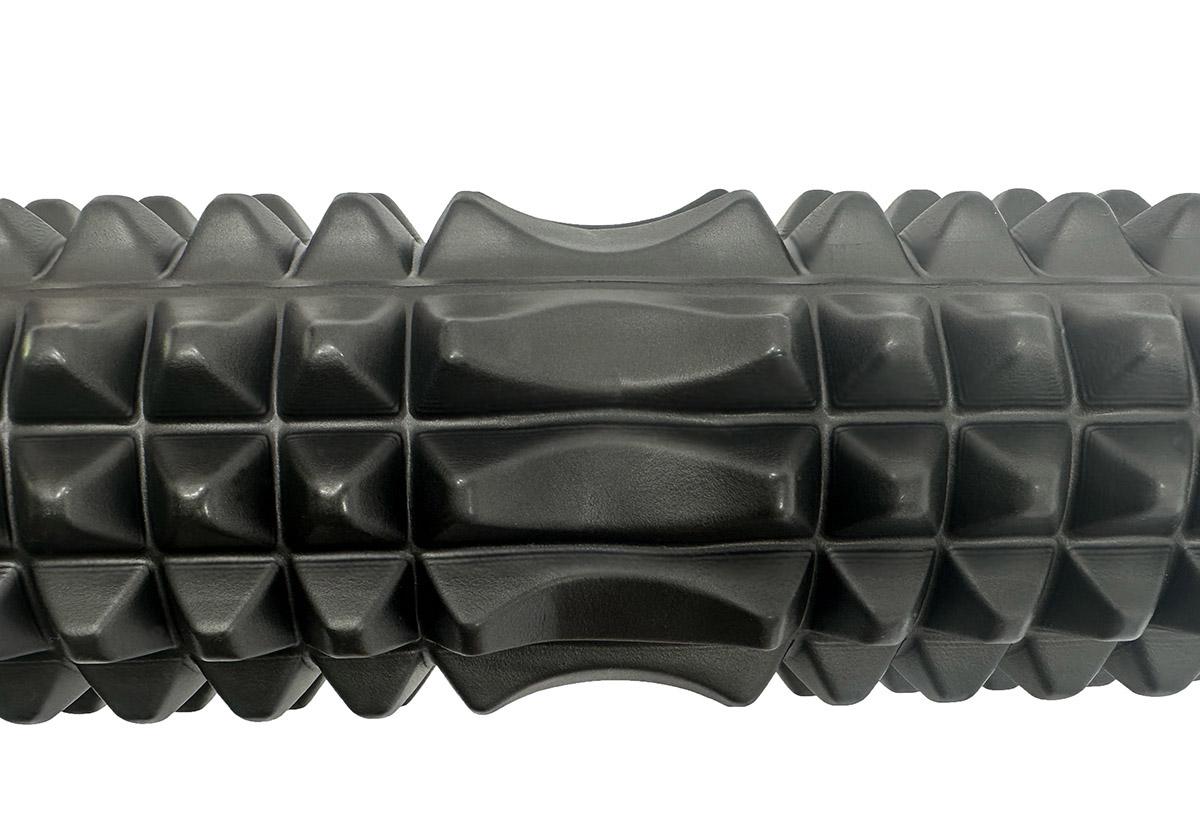 Масажний ролик EasyFit Grid Roller v.2.2 45 см Чорний (EF-2028-BK) - фото 3