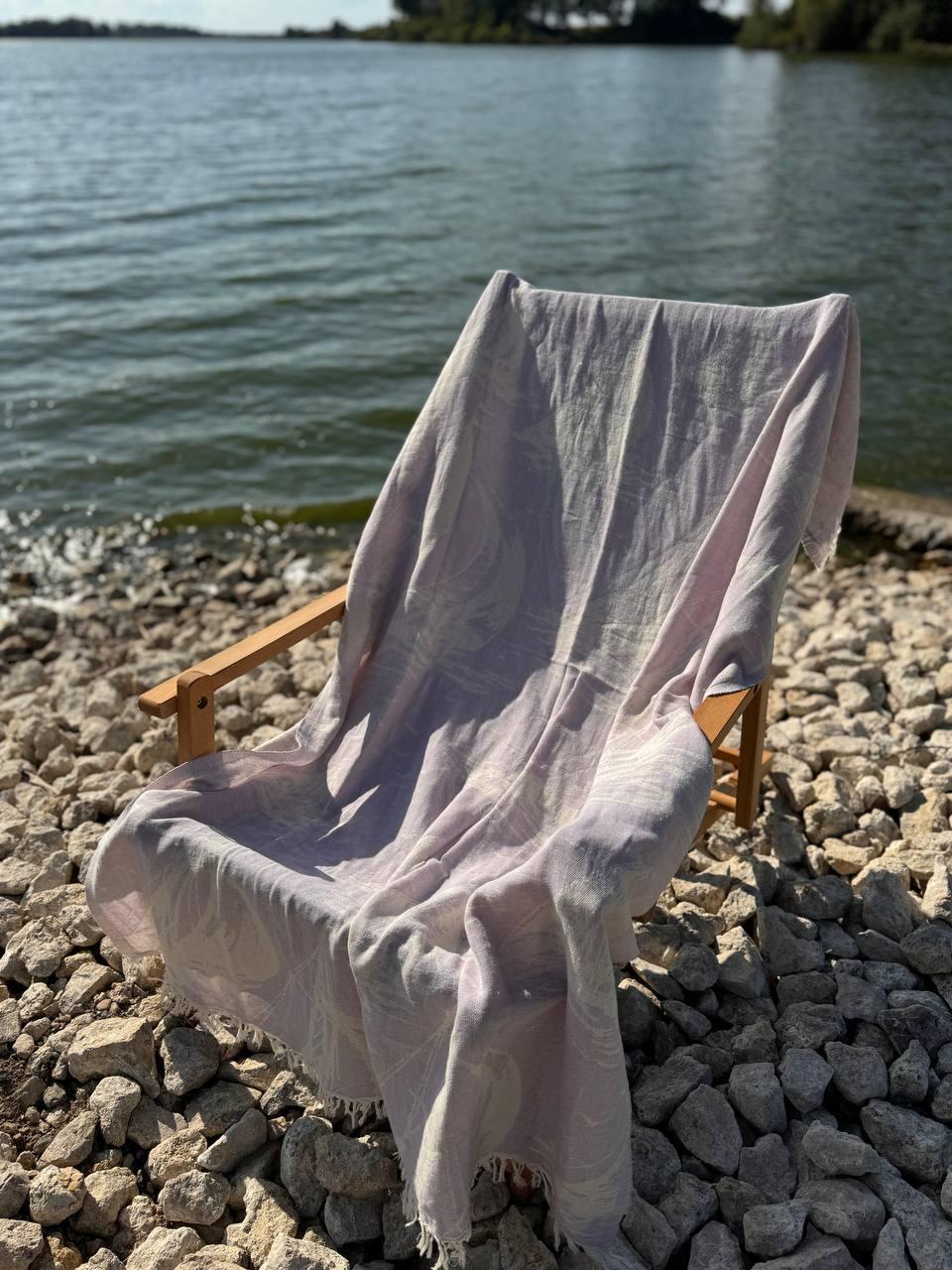 Покрывало гипоаллергенное хлопковое 100х180 см Сиреневый (П4К-AL-peshtamel-002-04) - фото 4 Покрывало гипоаллергенное хлопковое 100х180 см Сиреневый (П4К-AL-peshtamel-002-04) - фото 4