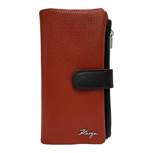 Гаманець жіночий з натуральної шкіри Karya 1129-46 19х2х10 см Червоний