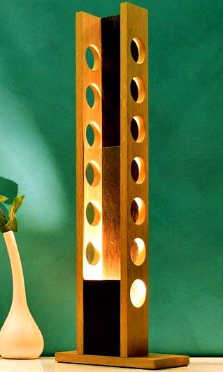 Светильник настольный из дерева Лекомп Бланже/Венге (НСС-00520312)