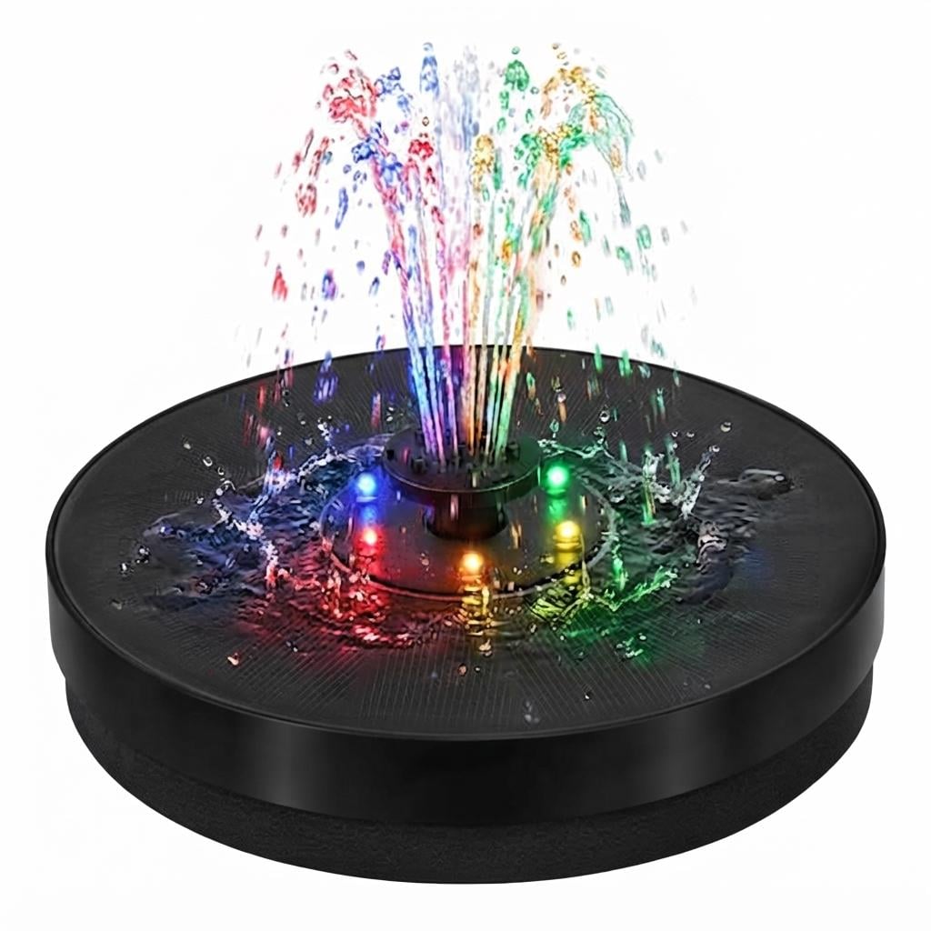Фонтан садовий на сонячній батареї Gardlov із LED RGB підсвіткою акумулятор 900 мАг 16 см (3005799724)
