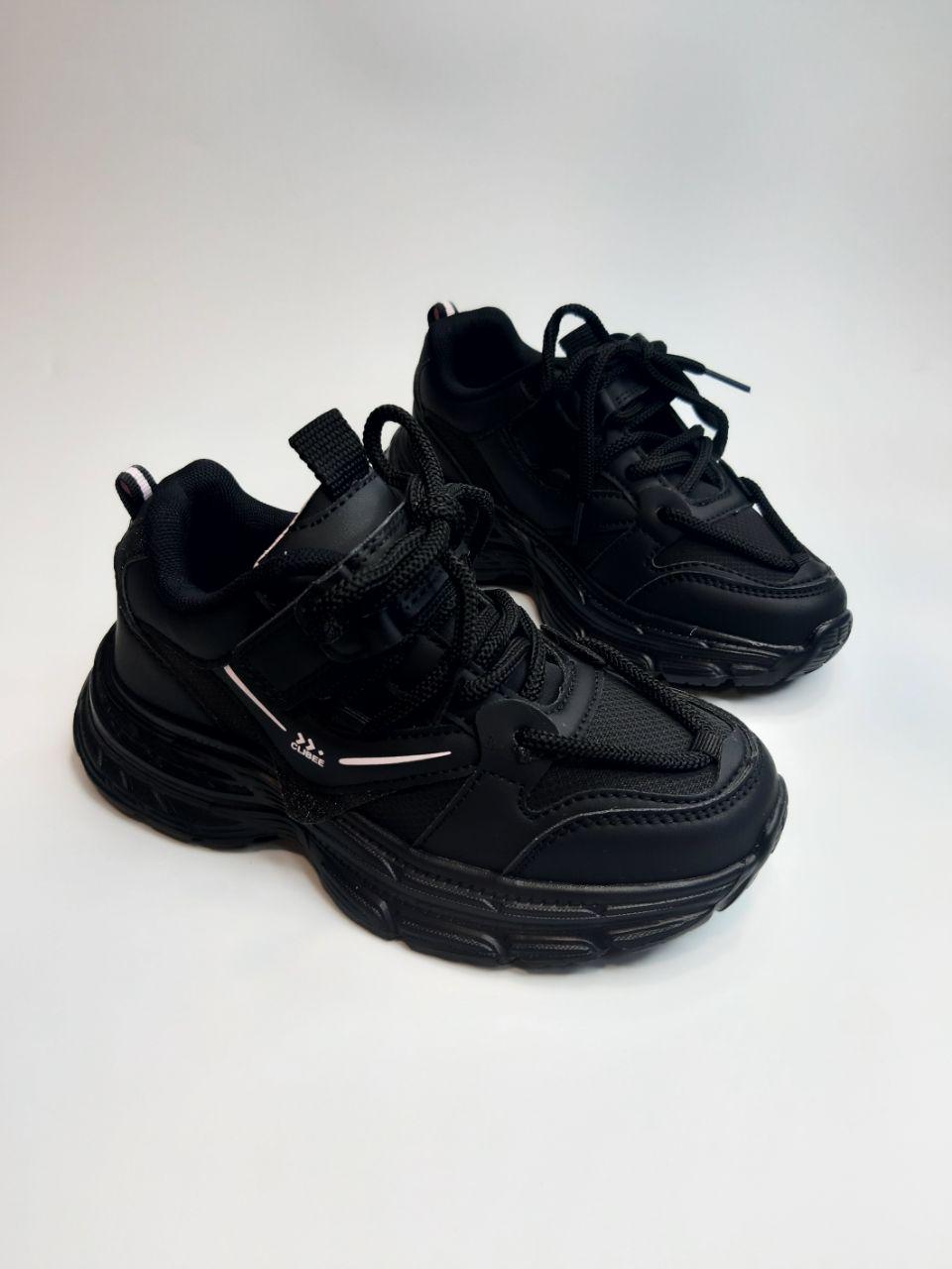 Кросівки для дівчинки Clibee р. 37 23,3 см Чорний (396-2 black)